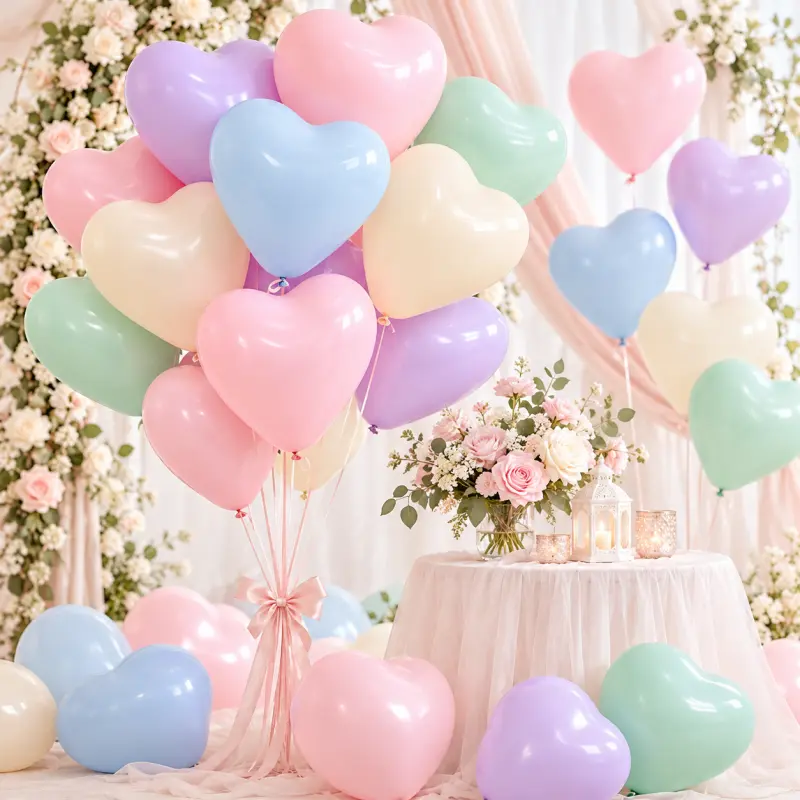 Toplu Sifarişlər üçün Ürək Lateks Balon Ölçülərini Necə Doğrulamaq olar