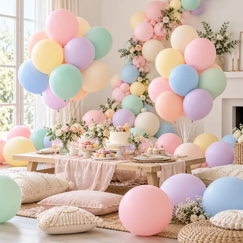 36 düymlük Macaron Lateks Balonları
