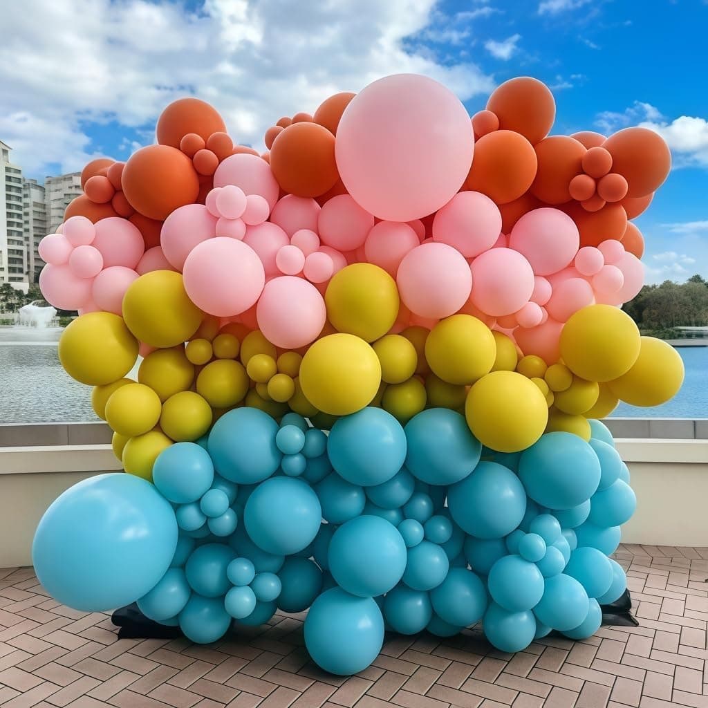Boho Retro Balon Çələng Dəsti
