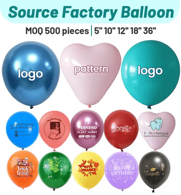 Xüsusi Logo Lateks Balonlar