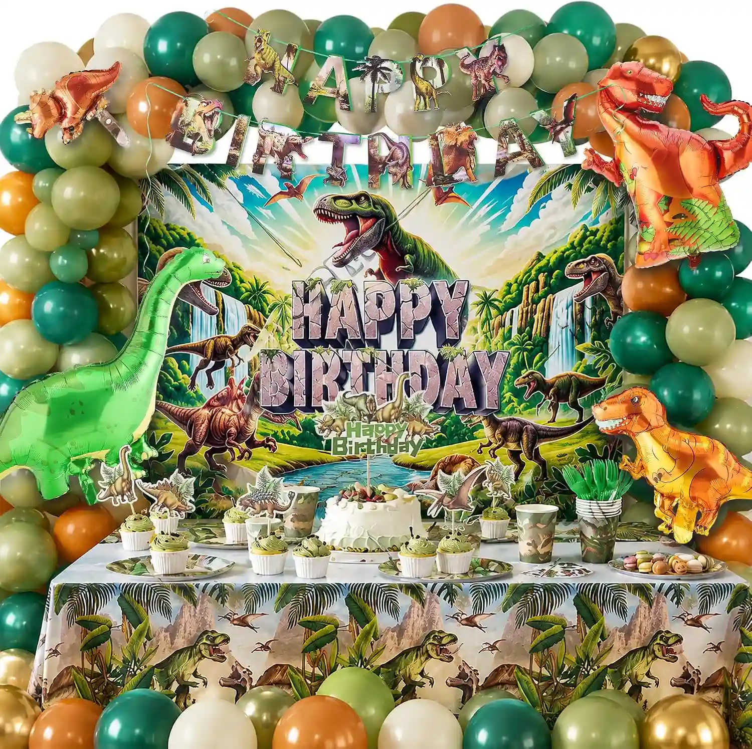 Dinozavr ad günü balon bəzəkləri