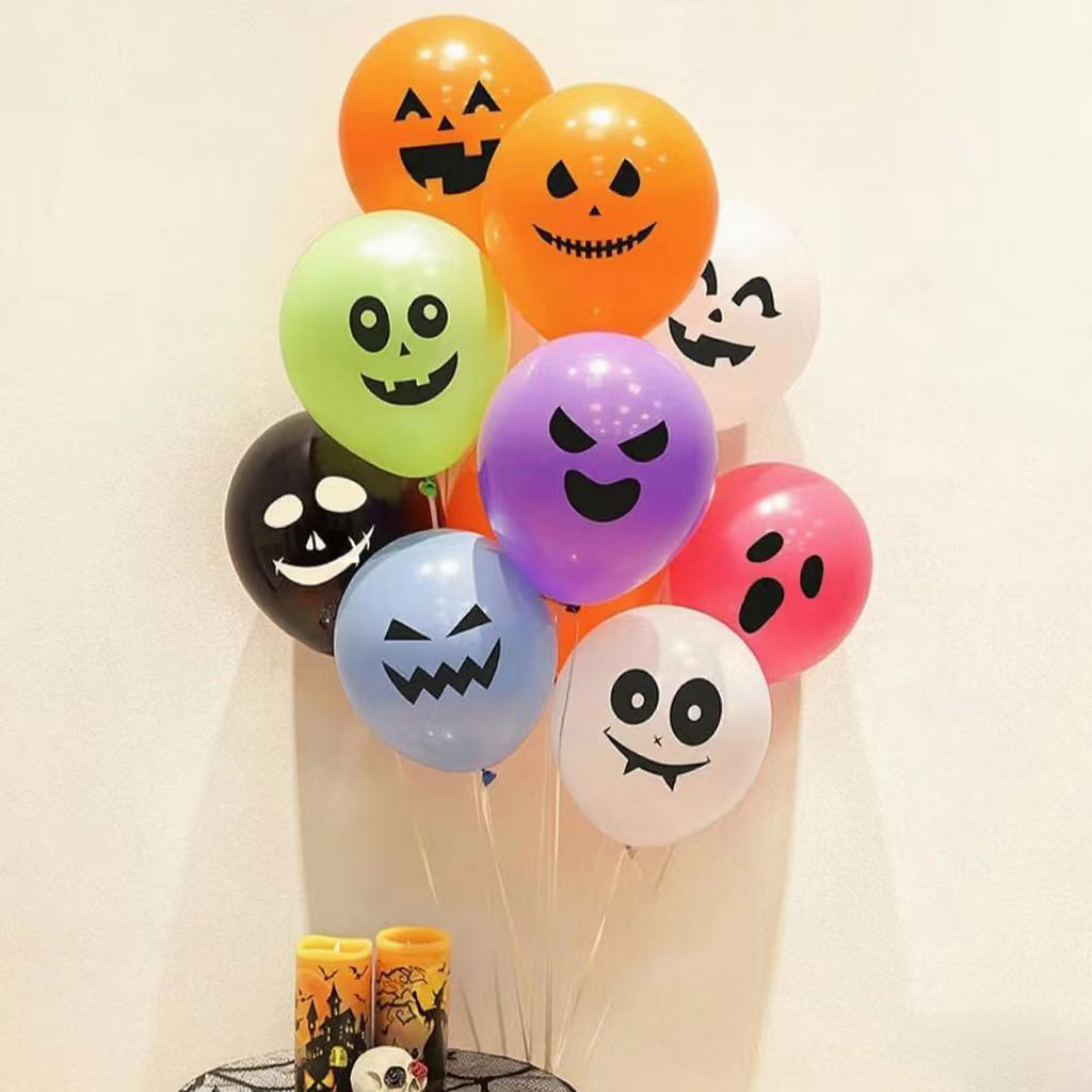 Halloween Ghost Üz Çap olunmuş Balon