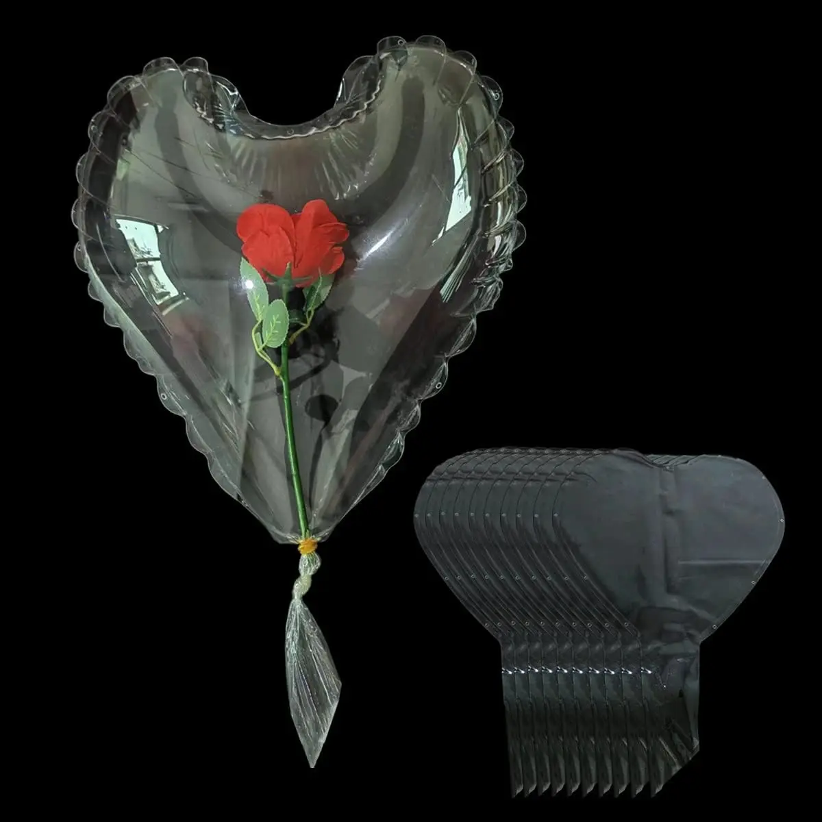 Ürək formalı Bobo balonları