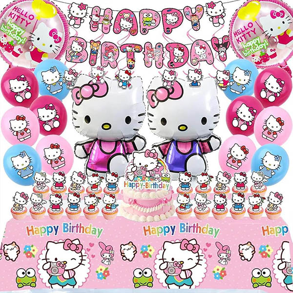 Salam Kitty temalı folqa balonu