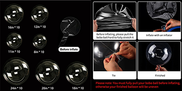 Transparent Bobo Balloons