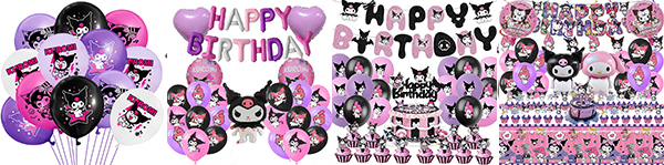 Kuromi printed balloon