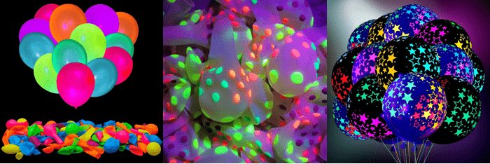 Neon latex balloon