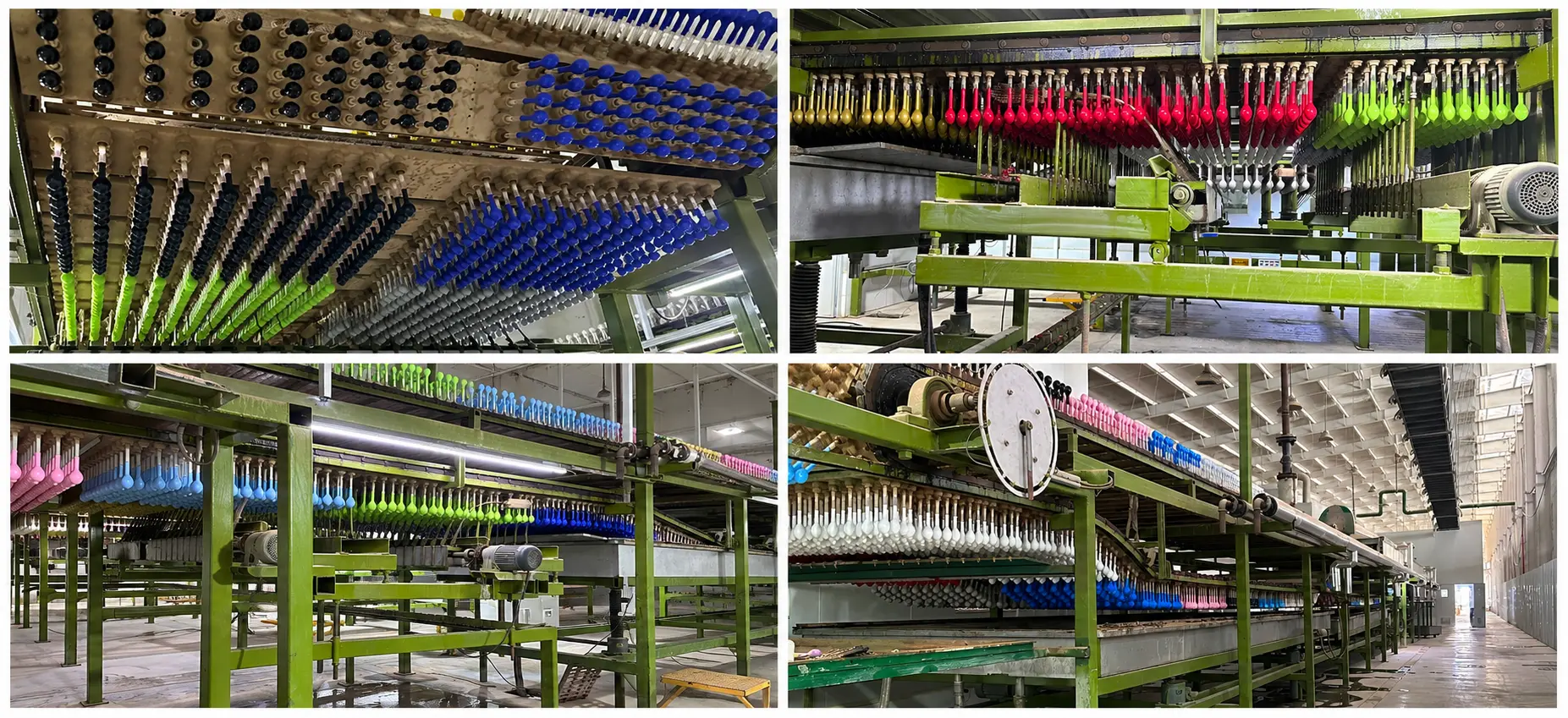 Latex balloon production line at Borun Balloon Factory in Hebei China