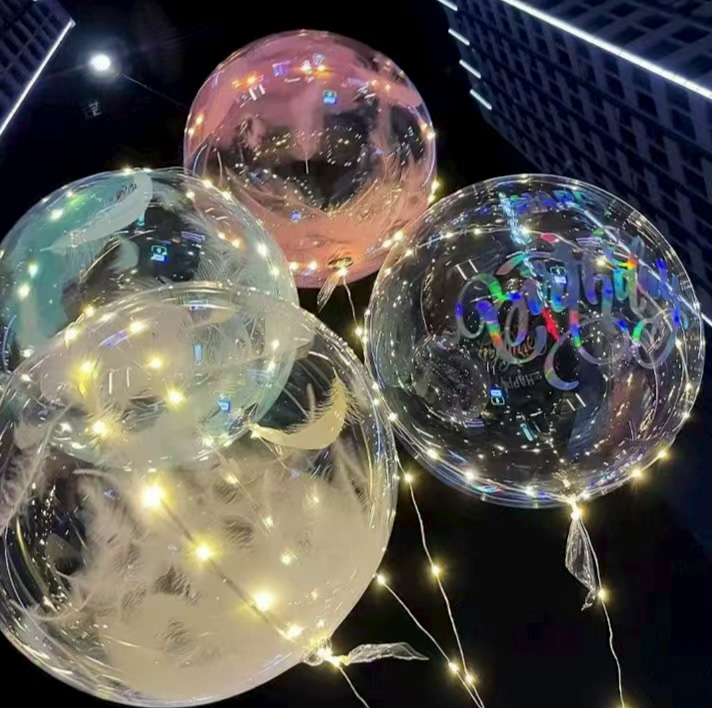 LED lələk bobo balonları