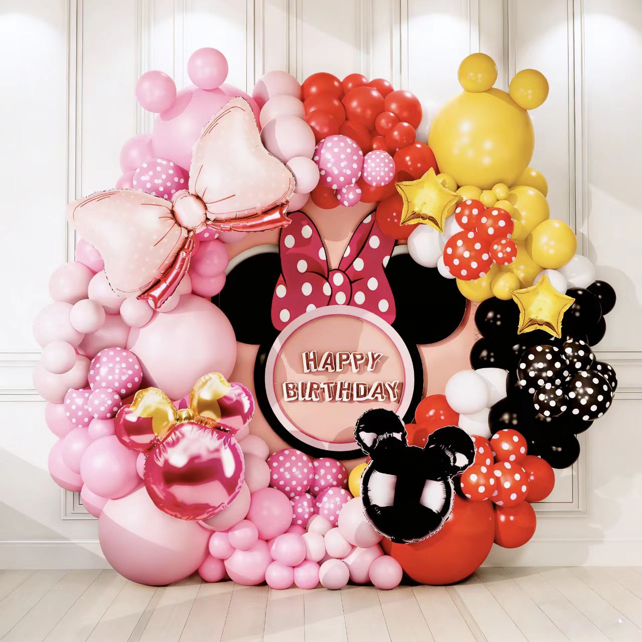 Mickey və Minnie Balloon Arch