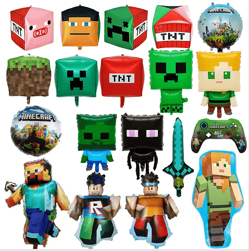 Minecraft Party Balonları